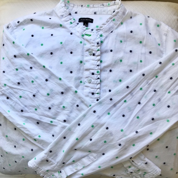 Talbots Tops - Fresh Talbots Swiss dot pullover style top!!☘️